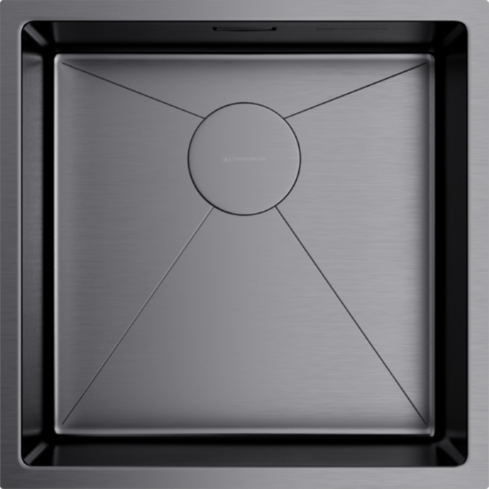 Мойка кухонная Omoikiri Taki 44 Вороненая сталь 4973521