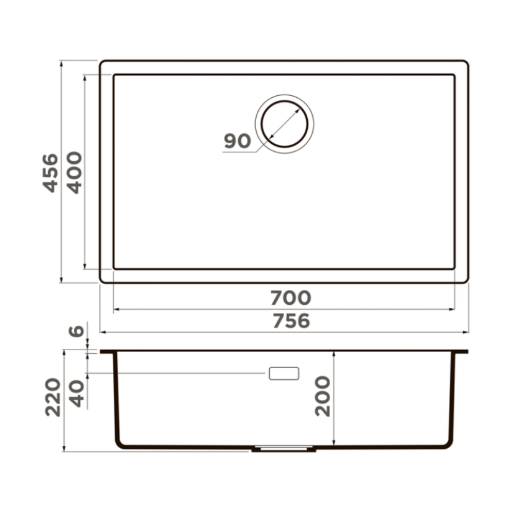 Мойка кухонная Omoikiri Yamakawa 76 Серый матовый 4993776 — изображение 4