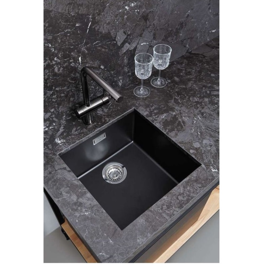 Мойка кухонная Omoikiri Yamakawa 46 Серый матовый 4993778 — изображение 3