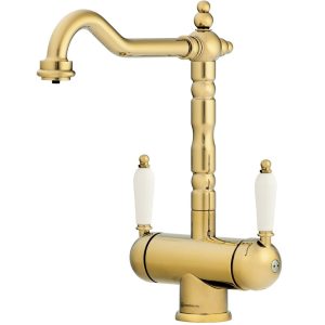 Смеситель для кухни Omoikiri Amagasaki Золото / Белый 4994019