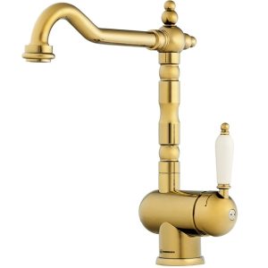 Смеситель для кухни Omoikiri Kyoto Золото / Белый 4994508