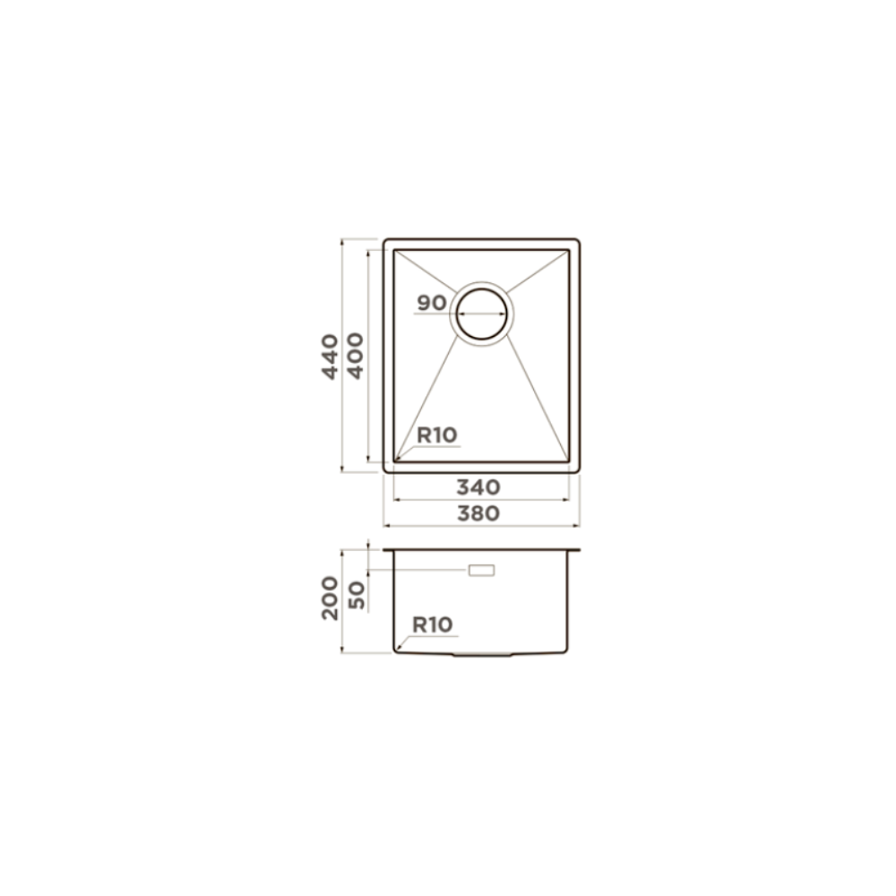 Мойка кухонная Omoikiri Taki 38 Графит 4997016 — изображение 4